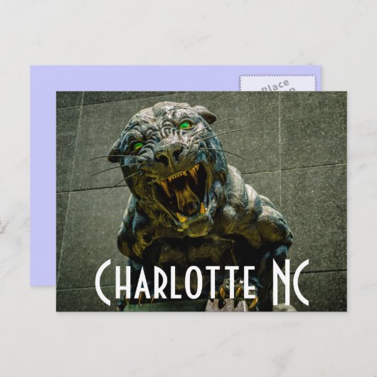 Charlotte NC Postkarte (Vorne/Hinten)