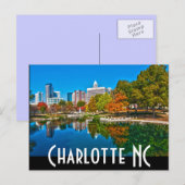 Charlotte NC Postkarte (Vorne/Hinten)