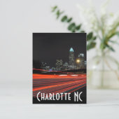 Charlotte NC Postkarte (Stehend Vorderseite)