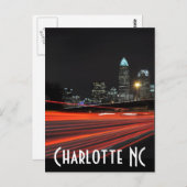 Charlotte NC Postkarte (Vorne/Hinten)