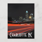 Charlotte NC Postkarte (Vorderseite)