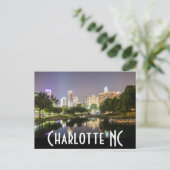 Charlotte NC Postkarte (Stehend Vorderseite)