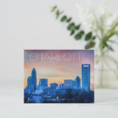 Charlotte NC Postkarte (Stehend Vorderseite)