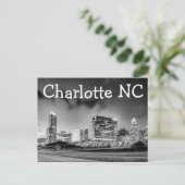 Charlotte NC Postkarte (Stehend Vorderseite)