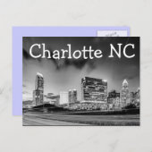 Charlotte NC Postkarte (Vorne/Hinten)