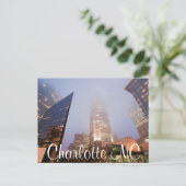 Charlotte NC Postkarte (Stehend Vorderseite)