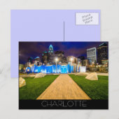 Charlotte NC Postkarte (Vorne/Hinten)