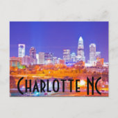 Charlotte NC Postkarte (Vorderseite)