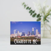 Charlotte NC Postkarte (Stehend Vorderseite)