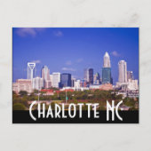 Charlotte NC Postkarte (Vorderseite)
