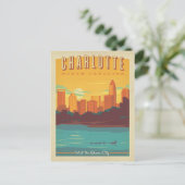 Charlotte, NC Postkarte (Stehend Vorderseite)