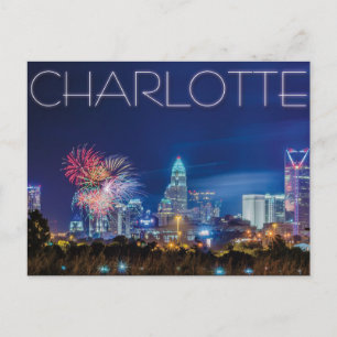 Charlotte NC Postkarte