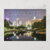 Charlotte NC Postkarte (Vorderseite)