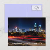 Charlotte NC Postkarte (Vorne/Hinten)
