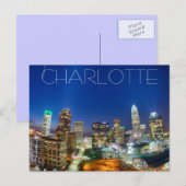 Charlotte NC Postkarte (Vorne/Hinten)