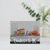 Charlotte NC Postkarte (Stehend Vorderseite)