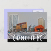 Charlotte NC Postkarte (Vorne/Hinten)