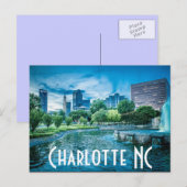 Charlotte NC Postkarte (Vorne/Hinten)