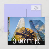 Charlotte NC Postkarte (Vorne/Hinten)