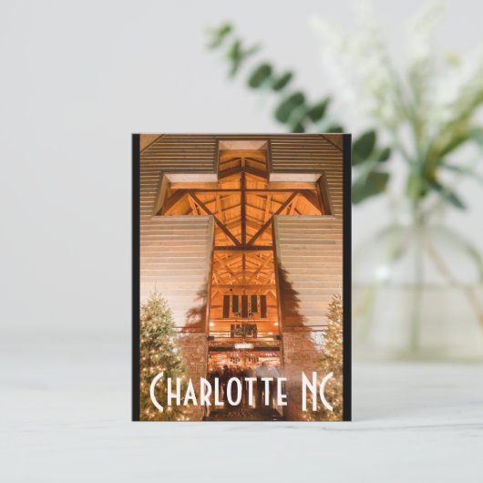 Charlotte NC Postkarte (Stehend Vorderseite)