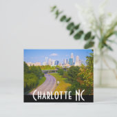 Charlotte NC Postkarte (Stehend Vorderseite)