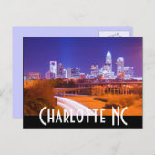 Charlotte NC Postkarte (Vorne/Hinten)