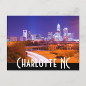 Charlotte NC Postkarte (Vorderseite)