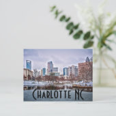 Charlotte NC Postkarte (Stehend Vorderseite)