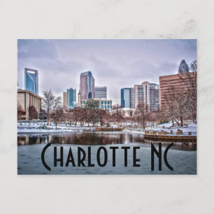 Charlotte NC Postkarte