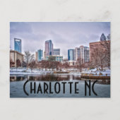 Charlotte NC Postkarte (Vorderseite)