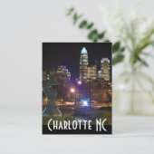 Charlotte NC Postkarte (Stehend Vorderseite)