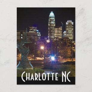 Charlotte NC Postkarte