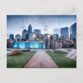 Charlotte NC Postkarte (Vorderseite)