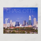 Charlotte NC Postkarte (Vorderseite)