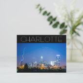Charlotte NC Postkarte (Stehend Vorderseite)