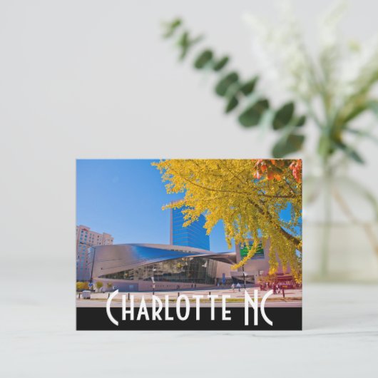 Charlotte NC Postkarte (Stehend Vorderseite)