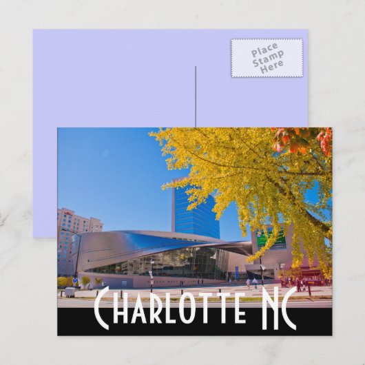 Charlotte NC Postkarte (Vorne/Hinten)