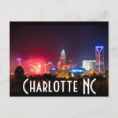 Charlotte NC Postkarte (Vorderseite)
