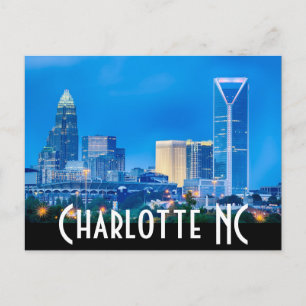 Charlotte NC Postkarte