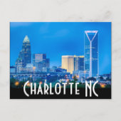 Charlotte NC Postkarte (Vorderseite)