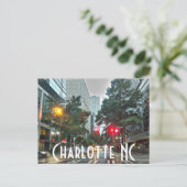 Charlotte NC Postkarte (Stehend Vorderseite)