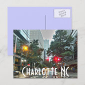 Charlotte NC Postkarte (Vorne/Hinten)