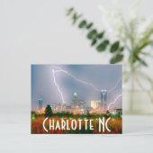 Charlotte NC Postkarte (Stehend Vorderseite)