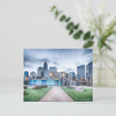 Charlotte NC Postkarte (Stehend Vorderseite)