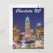 Charlotte NC Postkarte (Vorne/Hinten)