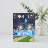 Charlotte NC Postkarte (Stehend Vorderseite)