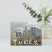 Charlotte NC Postkarte (Stehend Vorderseite)