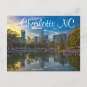 Charlotte NC Postkarte (Vorderseite)