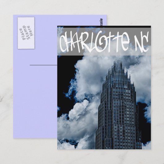 Charlotte nc postkarte (Vorne/Hinten)