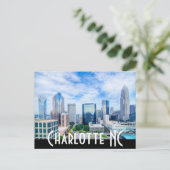 Charlotte NC Postkarte (Stehend Vorderseite)